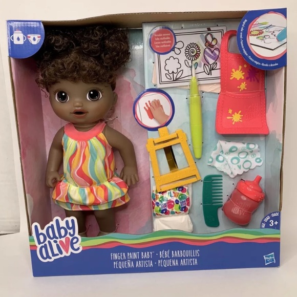 Hasbro Toys Baby Alive Finger Paint Baby Magical Painting Drinks